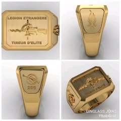 Anel em Ouro 750 (18k) da Legion Etrangere tireur d'elite