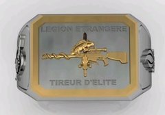 Anel em prata 950 com Ouro 750(18k) da Legion Etrangere tireur d'elite