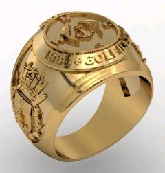 Anel da Turma Golf II EAMSC em Ouro 18k