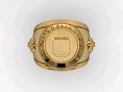 Anel da Força Expedicionária Brasileira em ouro 18k - comprar online