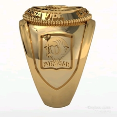 Anel para-sar  em ouro 18k (750) - Ginglass Joias3D – Modelagem3D - Prototipagem