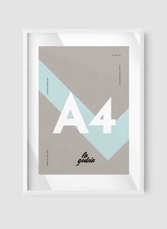 Marco A4 (21x30cm) Doble Vidrio Blanco