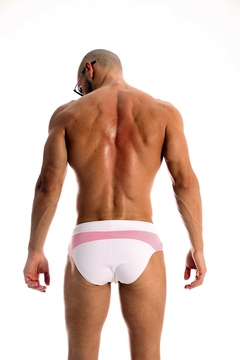 SUNGA BRASIL NEW BLANCO-ROSA - tienda online