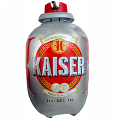 BARRIL VAZIO KAISER CERVEJA PILSEN PVC 4 LITROS BRASIL - comprar online