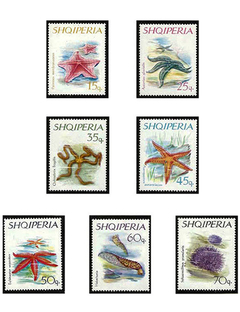 SELO FAUNA ALBANIA MULUSCOS 7 VALORES - comprar online