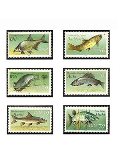 SELO FAUNA ALEMANHA ORIENTAL PEIXES 1987 6 VALORES - comprar online