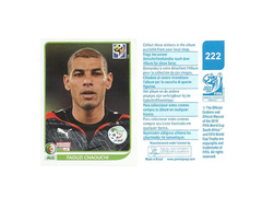 FIGURINHA COPA FIFA 2010 ALGERIE FAOUZI CHAOUCHI Nº 222