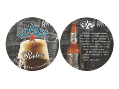 BOLACHA ANTARES CERVEZA ARTESANAL PORTER REDONDA 9 CM ARGENTINA - comprar online