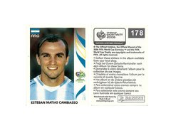FIGURINHA COPA FIFA 2006 ARGENTINA ESTEBAN CAMBIASSO Nº 178