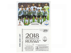 FIGURINHA COPA FIFA 2018 ARGENTINA SELEÇÃO Nº 273