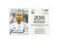 FIGURINHA COPA FIFA 2018 ARGENTINA JAVIER MASCHERANO Nº 277