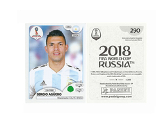 FIGURINHA COPA FIFA 2018 ARGENTINA SERGIO AGÜERO Nº 290