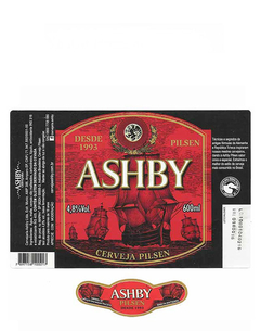 RÓTULO ASHBY CERVEJA PILSEN 600 ML AMPARO SP BRAZIL - comprar online