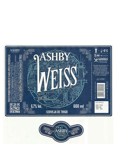 RÓTULO ASHBY CERVEJA WEISS NOVO 600 ML AMPARO SP BRAZIL - comprar online