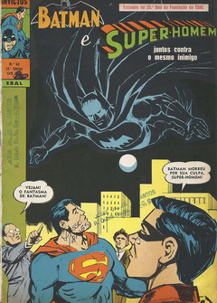 GIBI BATMAN E SUPER HOMEM EBAL FORMATO GDE P/B Nº 43 JUL 1970 34 PAG