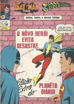 GIBI BATMAN E SUPER HOMEM EBAL FORMATO GDE P/B Nº 50 FEV 1971 34 PAG