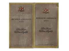 BOX VAZIO BENSON & HEDGES DE LUXE ULTRA LIGHTS PHILIP MORRIS INC USA - comprar online