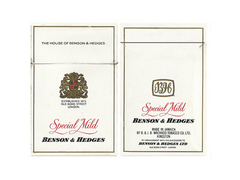 BOX VAZIO BENSON & HEDGES SPECIAL MILD B. & J.B. MACHADO TOBACCO JAMAICA - comprar online