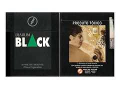 BOX VAZIO BLACK KRETEK MENTHOL DJARLIM TABACOS BRAZIL