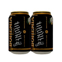 LATA VAZIA BOHEMIA CERVEJA EXTRA ESCURA 350 ML ALUMÍNIO BRAZIL