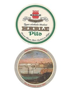 BOLACHA CERVEJA HARLE PILS GERMANY REDONDA 10,5 CM