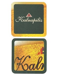 BOLACHA CERVEJA KALNAPILIS BEER LITHUANIA QUADRADA 10 CM