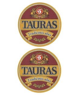 BOLACHA CERVEJA TAURAS TRADICINIS ALUS LITHUANIA REDONDA 10 CM