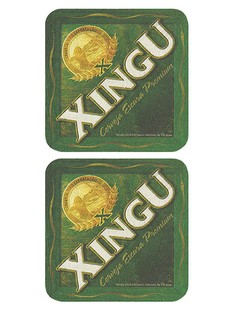 BOLACHA XINGU CERVEJA ESCURA PREMIUM QUADRADA 10 CM BRAZIL