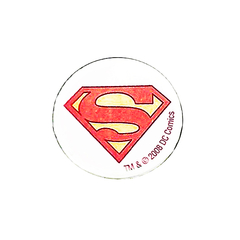 BOTTON PLASTICO ESMAL TADO DC COMICS SUPERMAN REDONDO 2,5 CM - comprar online