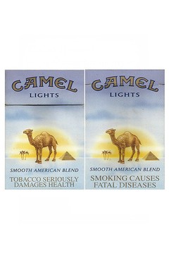 BOX VAZIO CAMEL LIGHTS AMERICAN BLEND R J REYNOLDS TOBACCO CO USA