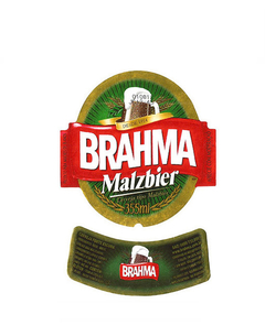 RÓTULO BRAHMA MALZBIER ESCURA ANTIGO 355 ML BRAZIL - comprar online