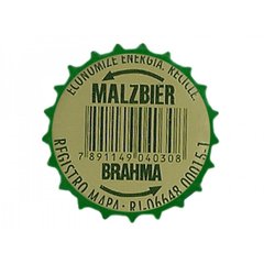 TAMPINHA CERVEJA BRAHMA MALZBIER 355 ML BRASIL