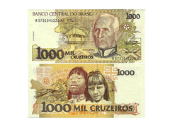 CEDULA BRAZIL ANO 1990 1000 CRUZEIROS - comprar online