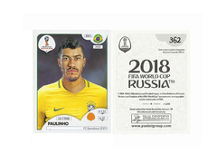 FIGURINHA COPA FIFA 2018 BRAZIL PAULINHO Nº 362