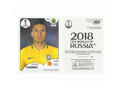 FIGURINHA COPA FIFA 2018 BRAZIL CASEMIRO Nº 364