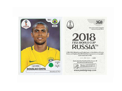 FIGURINHA COPA FIFA 2018 BRAZIL DOUGLAS COSTA Nº 368