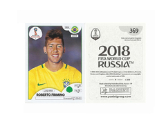 FIGURINHA COPA FIFA 2018 BRAZIL ROBERTO FIRMINO Nº 369