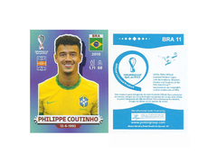 FIGURINHA COPA FIFA 2022 BRAZIL PHILIPPE COUTINHO Nº BRA 11
