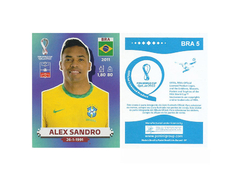 FIGURINHA COPA FIFA 2022 BRAZIL ALEX SANDRO Nº BRA 5