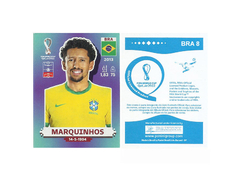 FIGURINHA COPA FIFA 2022 BRAZIL MARQUINHOS Nº BRA 8