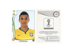 FIGURINHA COPA FIFA 2014 BRAZIL LUIZ GUSTAVO Nº 42