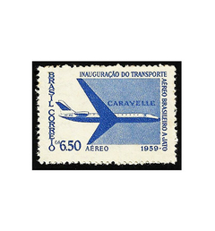 COMEMORATIVO BRAZIL 1959 AÉREO INAUGURAÇÃO DO TRANSPORTE A JATO - comprar online