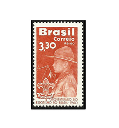 COMEMORATIVO BRAZIL 1960 AÉREO CINQUENTENÁRIO DO ESCOTISMO NO BRASIL - comprar online