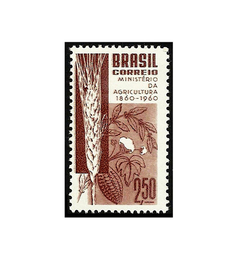 COMEMORATIVO BRAZIL 1960 MINISTÉRIO DA AGRICULTURA 1860 - 1960 - comprar online