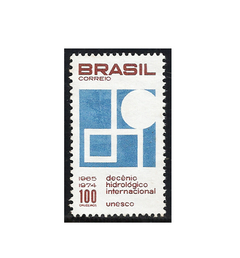 COMEMORATIVO BRAZIL 1965 DECÊNIO HIDROLÓGICO INTERNACIONAL