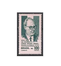 COMEMORATIVO BRAZIL 1965 VISITA DO PRESIDENTE DA REPÚBLICA ITALIANA - comprar online