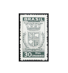 COMEMORATIVO BRAZIL 1966 1ª EXPOSIÇÃO NACIONAL DO FUMO DO PAÍS