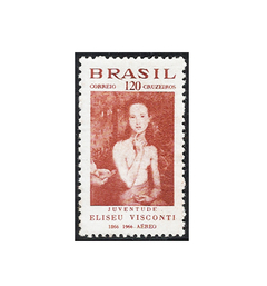 COMEMORATIVO BRAZIL 1966 AÉREO CENTENÁRIO DE ELISEU VISCONTI