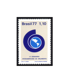 COMEMORATIVO BRAZIL 1977 VI SEMINÁRIO INTERAMERICANO DE ORÇAMENTO - comprar online