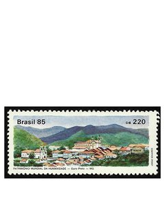 COMEMORATIVO BRAZIL 1985 PAT. MUNDIAL DA HUMANIDADE OURO PRETO MG